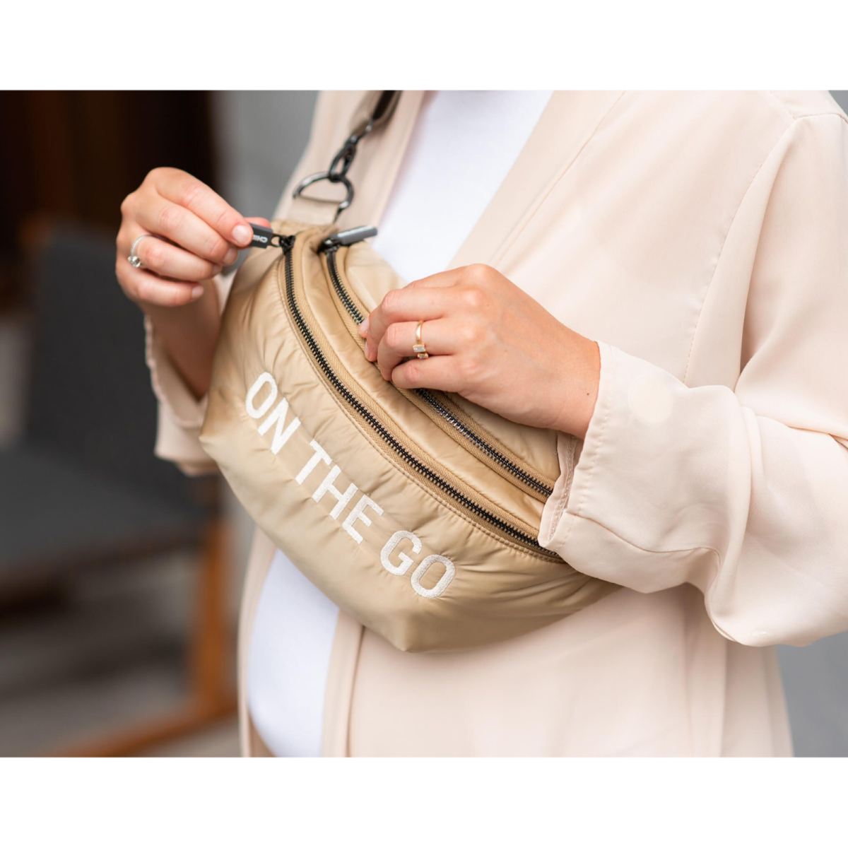 CHILDHOME ĽADVINKA ON THE GO PUFFERED BEIGE 161798
