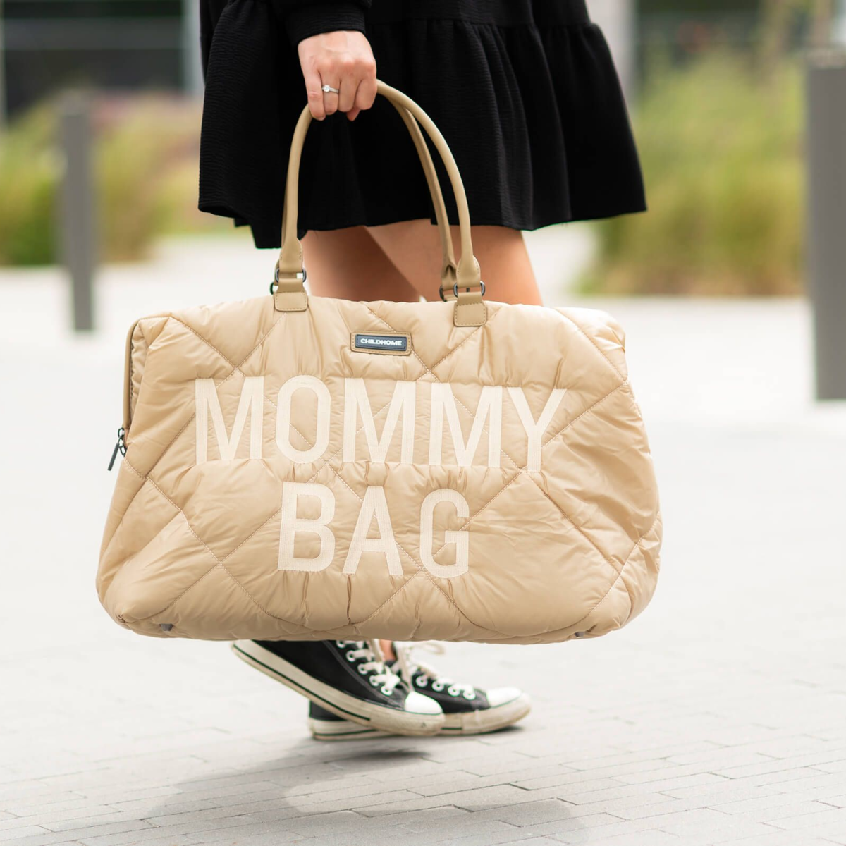 CHILDHOME PREBAĽOVACIA TAŠKA MOMMY BAG PUFFERED BEIGE 162085