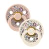 BIBS x LIBERTY COLOUR Kaučukové Cumlíky 2ks Blush - Ivory CBI102 - Image 2