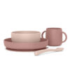 SUAVINEX Jedálenský Silikónový Set COLOUR ESSENCE Pink 3401542R - Image 2
