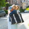 CHILDHOME Cestovná Taška FAMILY BAG CANVAS BLACK 167714 - Image 2