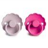 FRIGG Kaučukové Cumlíky 2ks DAISY Soft Lilac - Fuchsia DSF10124 - Image 2