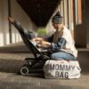 CHILDHOME Prebaľovacia Taška MOMMY BAG CANVAS GREY 168032 - Image 12