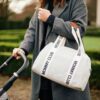 CHILDHOME Prebaľovacia Taška MOMMY CLUB SIGNATURE Canvas Off White 168223 - Image 12