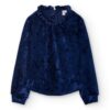 BOBOLI Dievčenské Elegantné Velúrové Tričko 729222-2440