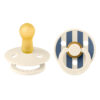 BIBS COLOUR Studio Pin Kaučukové Cumlíky 2ks Ivory - Steel Blue CIS105 - Image 2