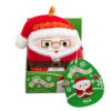 SQUISHMALLOWS Vianočná Ozdoba Santa s okuliarmi Nick 10cm SQXM00872 - Image 2