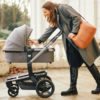 CHILDHOME Prebaľovacia Taška Mommy Club Signature Vegan Leather Brown - Image 4