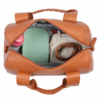 CHILDHOME Prebaľovacia Taška Mommy Club Signature Vegan Leather Brown - Image 9