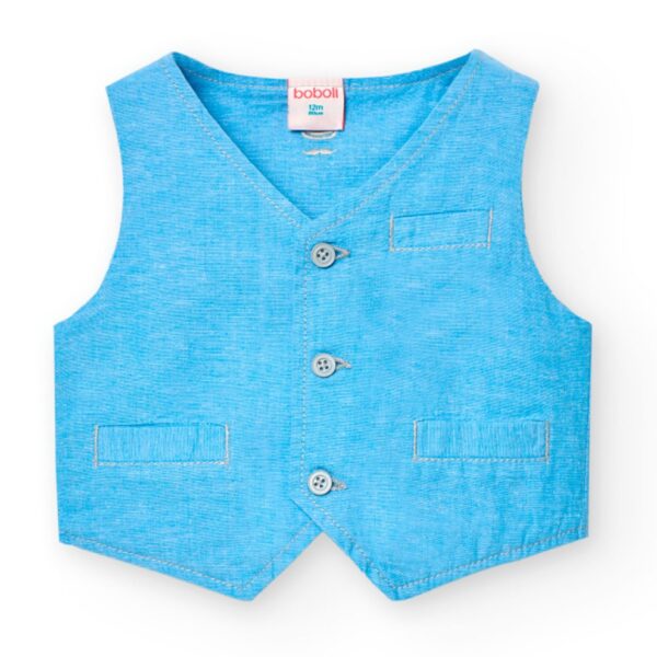 BOBOLI Chlapčenská Elegantná Ľanová Vesta 711256-2583