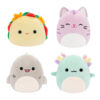 SQUISHMALLOWS 4 Pack Micromallows Axolotl, Mačka, Taco, Žralok SQMM0004 - Image 2