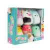 SQUISHMALLOWS 6 Pack Micromallows Krab, Korytnačka, Krava, Moriak, Ježko, Slimák SQMM0011 - Image 3