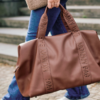CHILDHOME Prebaľovacia Taška Mommy Bag Signature Vegan Leather Dark Brown - Image 4