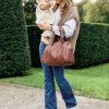 CHILDHOME Prebaľovacia Taška Mommy Club Signature Vegan Leather Dark Brown - Image 2