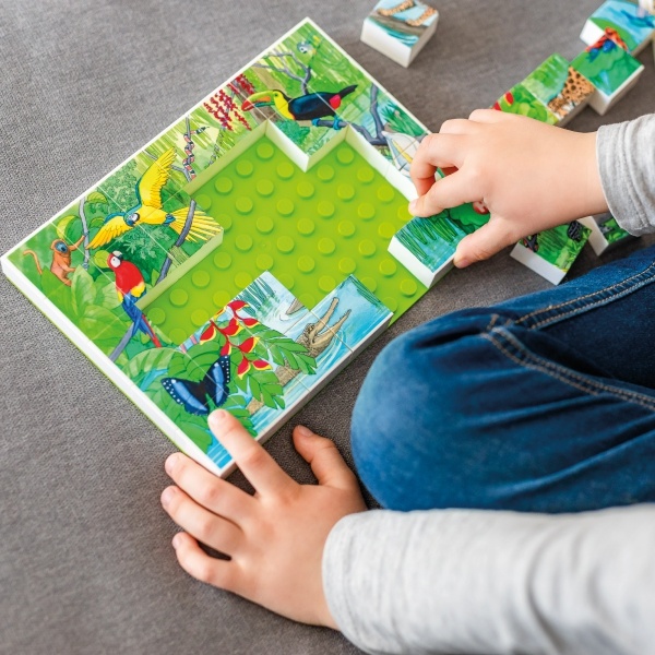 HUBELINO Puzzle - Zvieratá v pralese 410177
