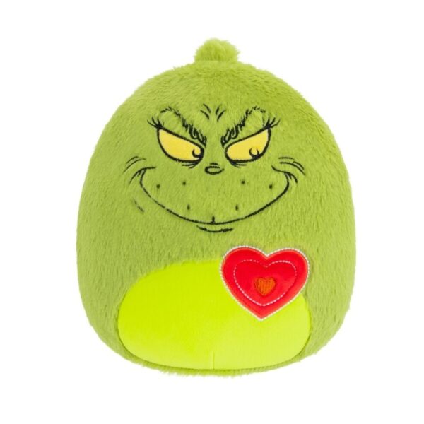 SQUISHMALLOWS  Fuzzamallows Grinch - Grinch so srdiečkom 20 cm SQGR00035