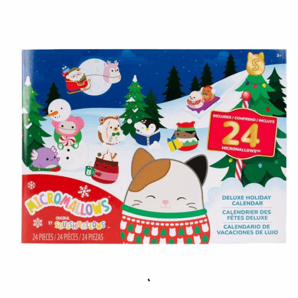 SQUISHMALLOWS Micromallows Adventný kalendár – 24 ks