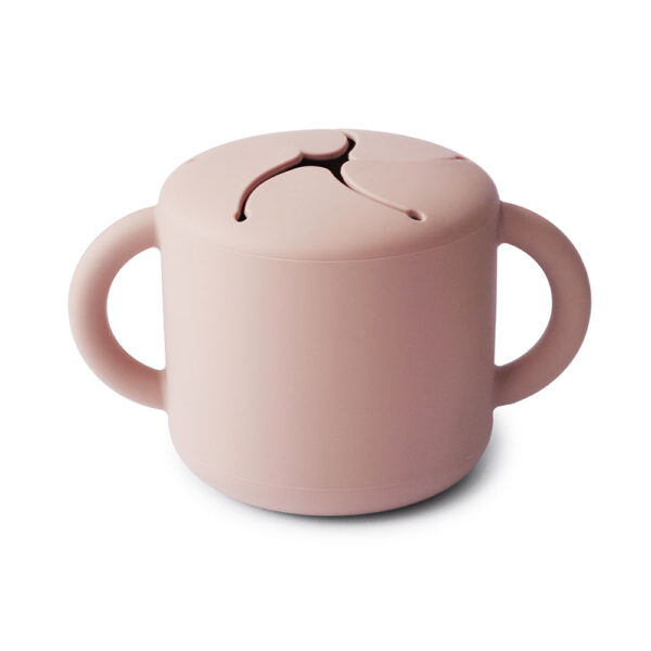 MUSHIE Silikónový Pohárik na snack BLUSH SSC1004