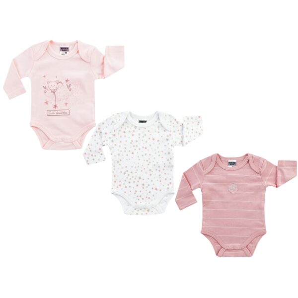 JACKY Dievčenské Body 3ks 6152105-9940