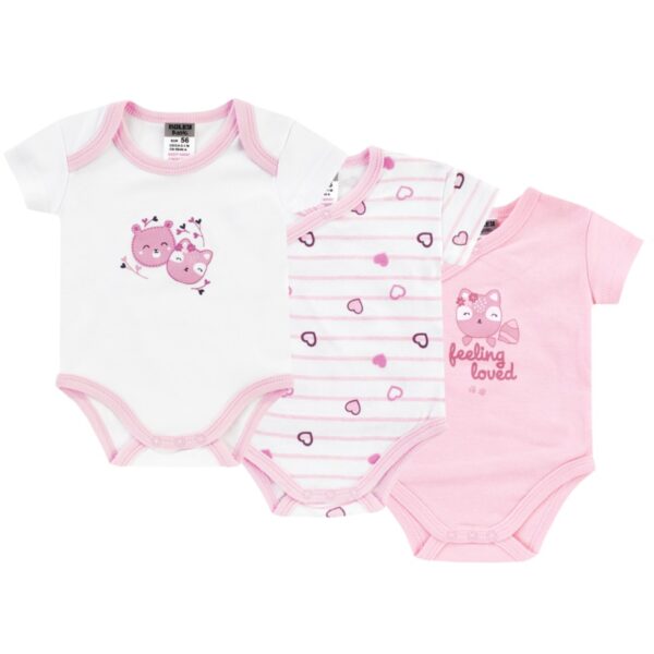 JACKY Dievčenské Prekladacie Body 3ks 6151206-9940