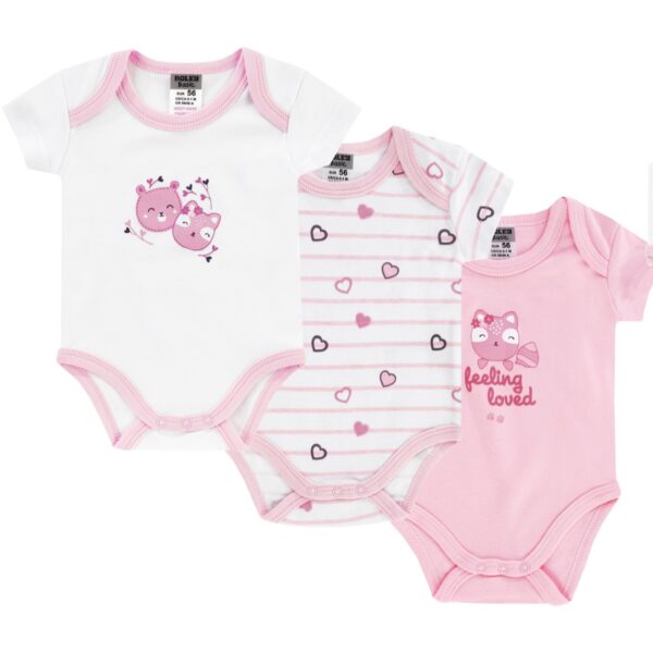 JACKY Dievčenské Body 3ks 6151205-9940