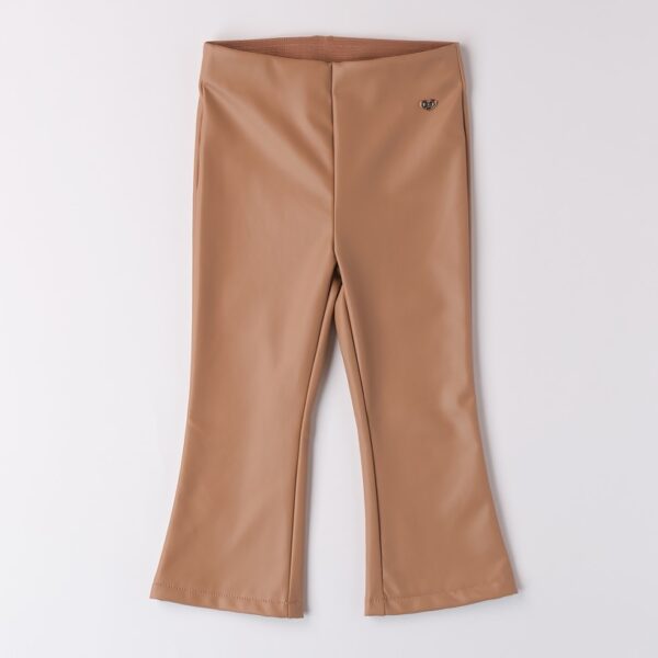 SARABANDA Dievčenské Koženkové Zvonové Nohavice A243-0945