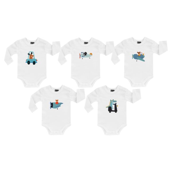 JACKY Chlapčenské Body 5ks 6152216-9950