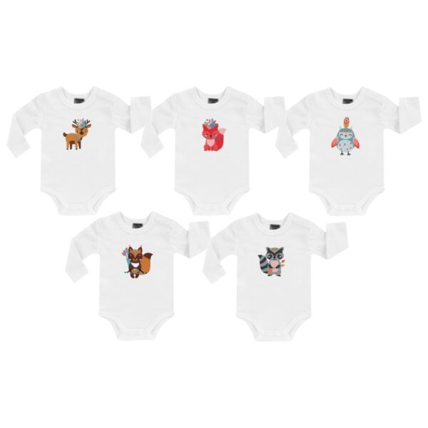 JACKY Dievčenské Body 5ks 6152217-9940