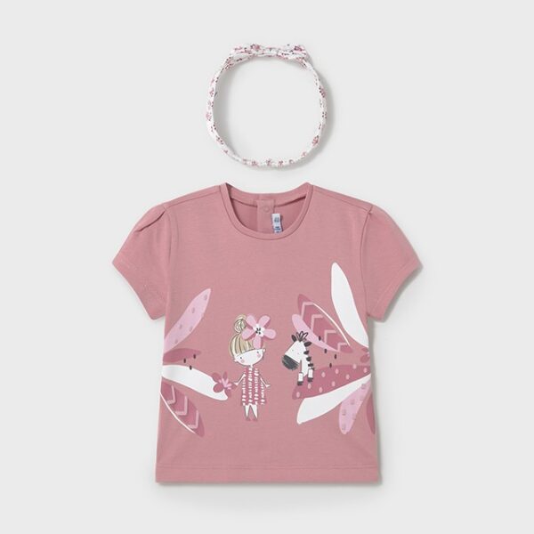 MAYORAL Dievčenské Tričko s čelenkou 1044-59