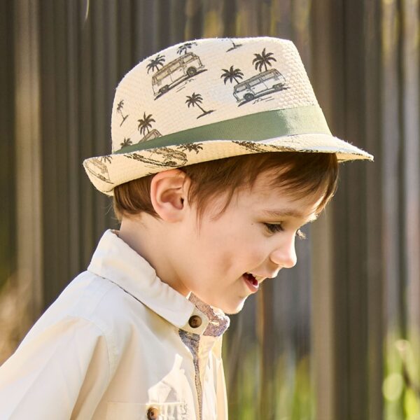 MAXIMO Chlapčenský Slamený Klobúk 63523-172900-3814